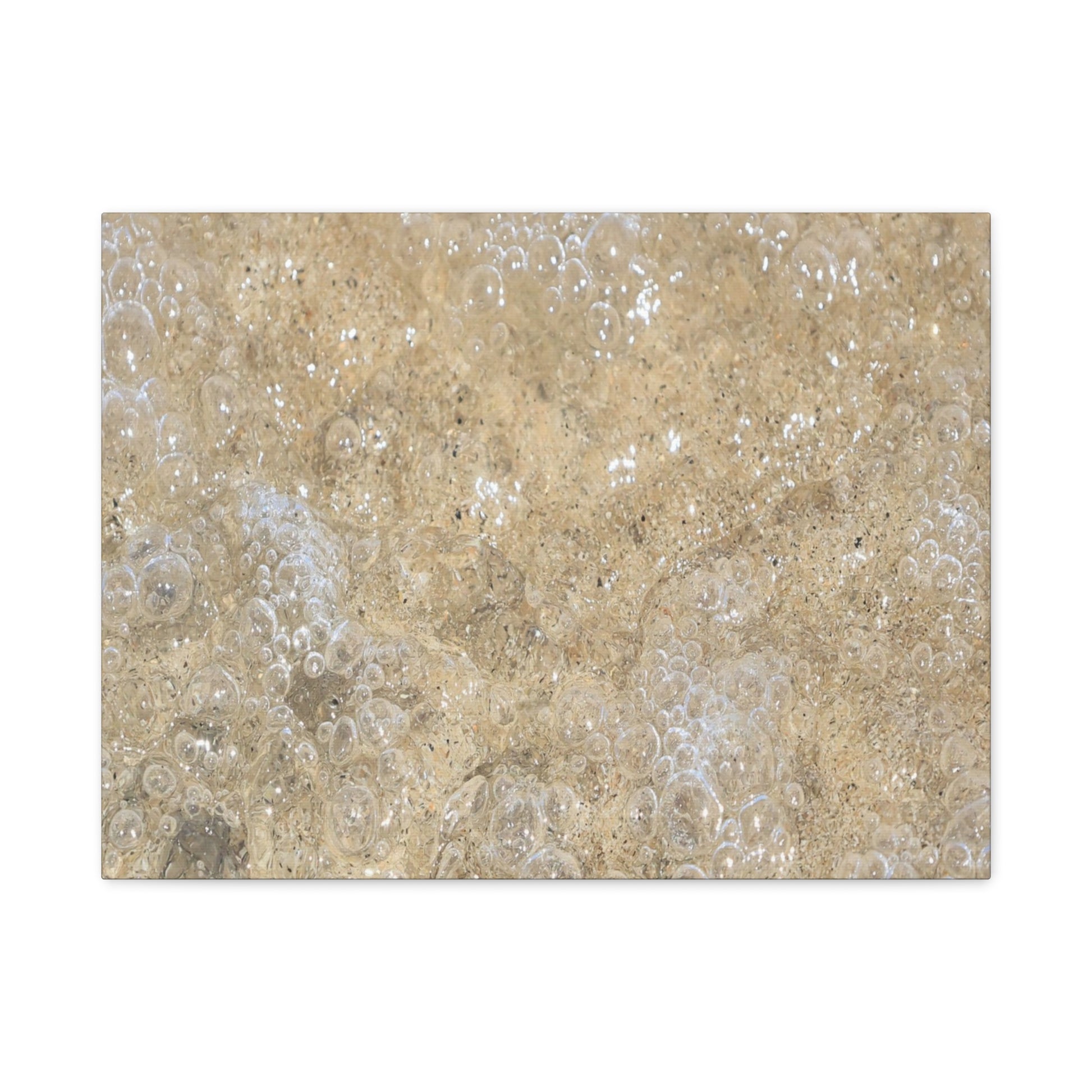 Bubbles in Sand - Unique Frameless Canvas Wall Art - Art By Earth