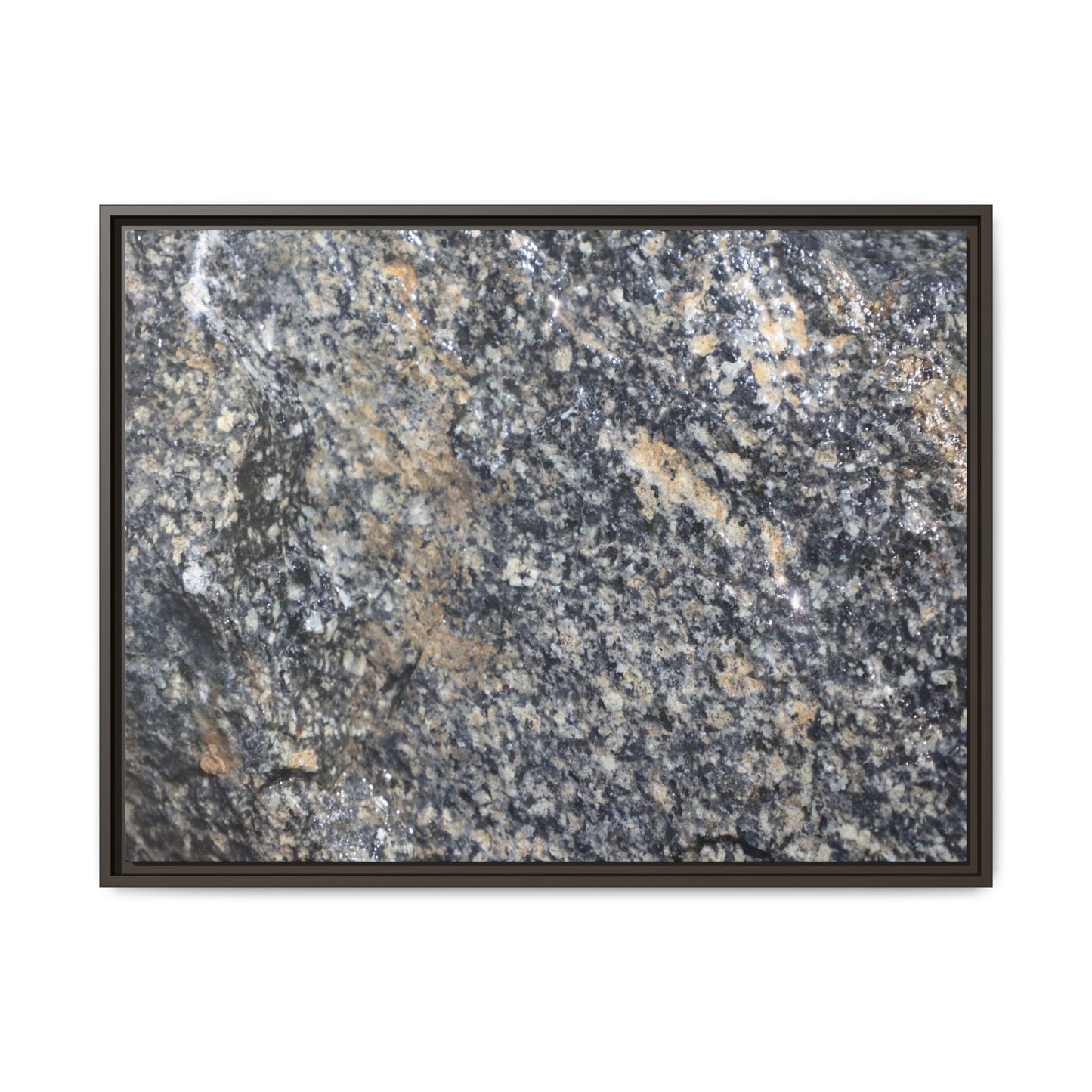 Crystalline Echoes - Unique Stretched Canvas Wall Art - Art By Earth