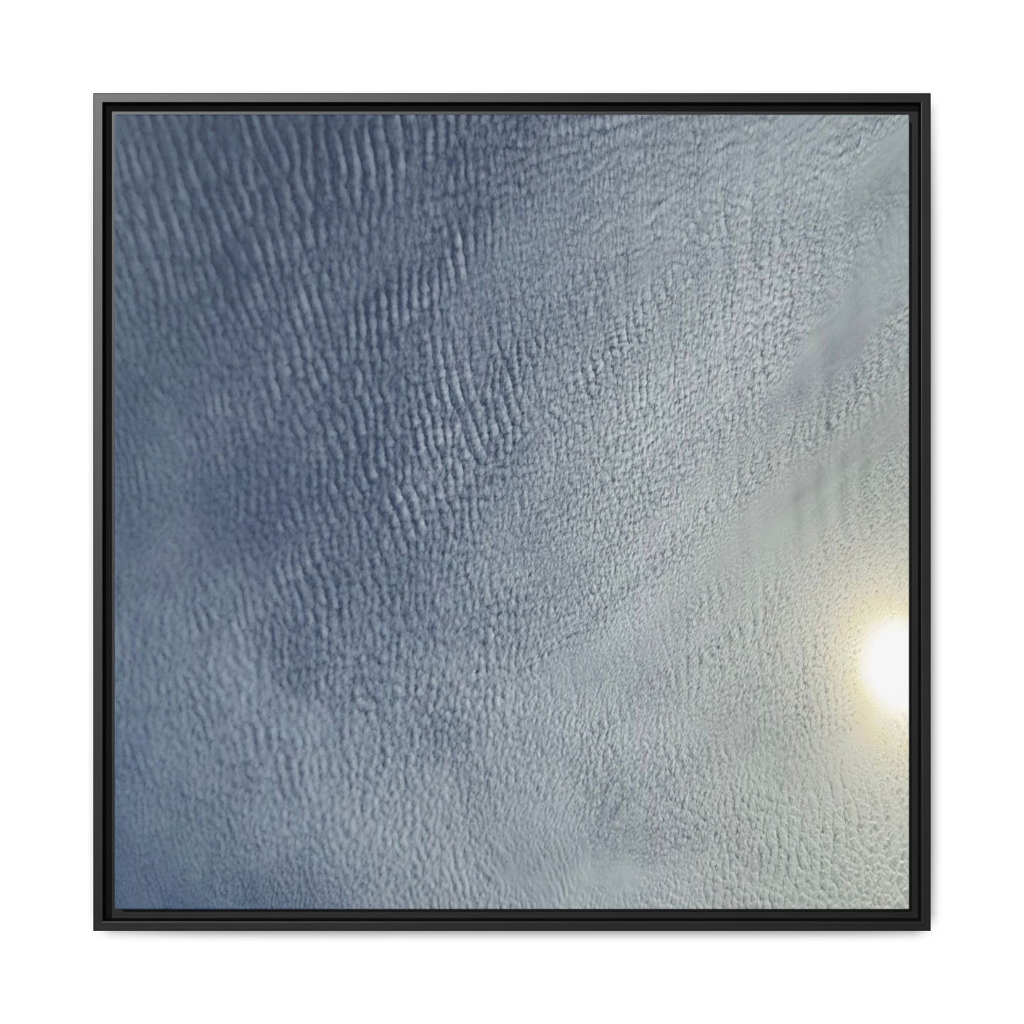 Undulating Whispers of Cerulean Stillness - Unique Stretched Canvas Wall Art - Art By Earth
