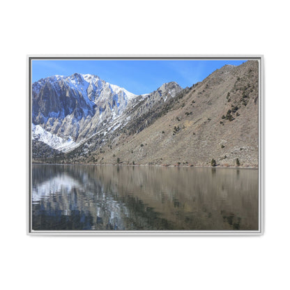 Mountain Mirror - Unique Stretched Canvas Wall Art