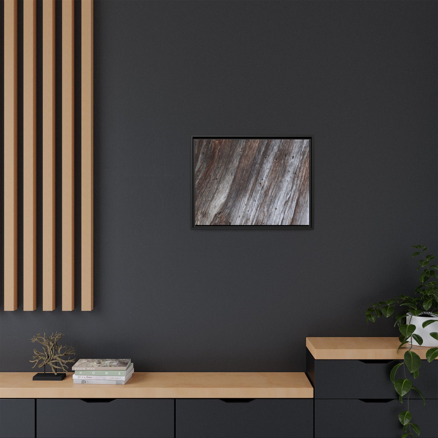 Aged Timber Texture - Unique Stretched Canvas Wall Art - Art By Earth