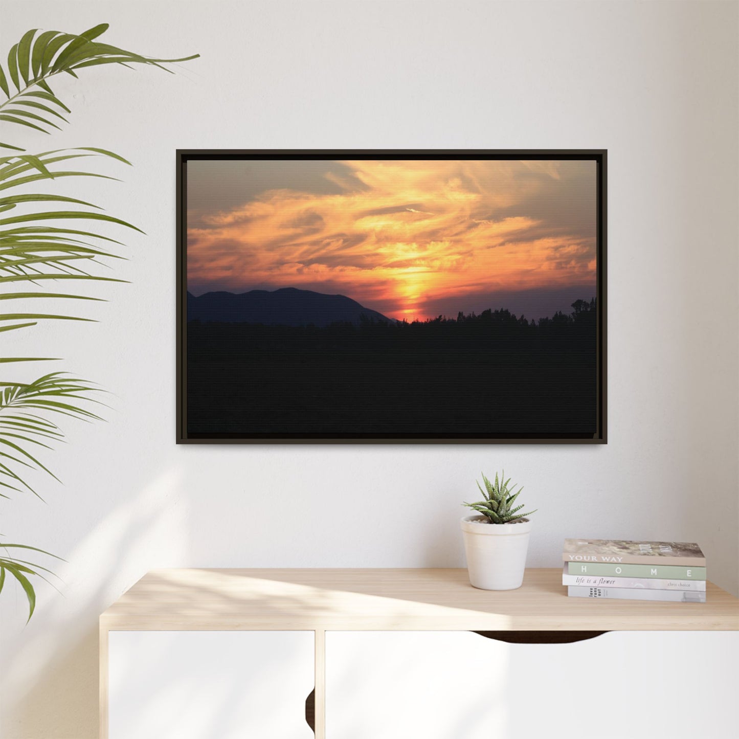 Gilded Horizon - Unique Stretched Canvas Wall Art - Art By Earth