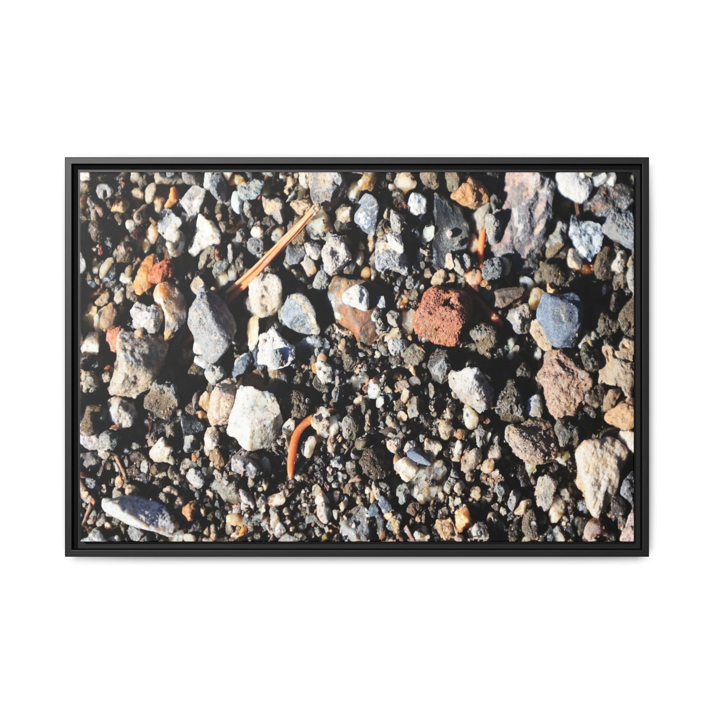 Stones and Soil - Unique Stretched Canvas Wall Art