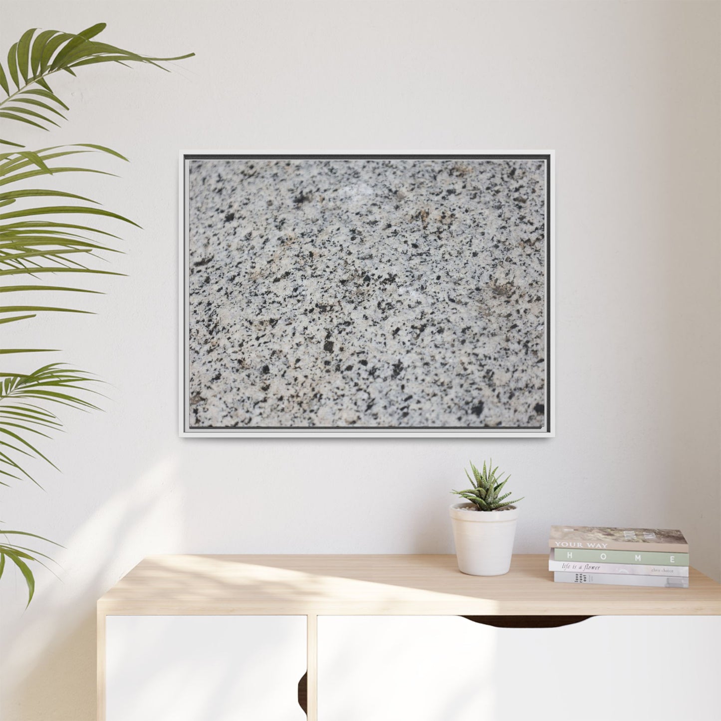 Monochrome Mosaic - Unique Stretched Canvas Wall Art - Art By Earth