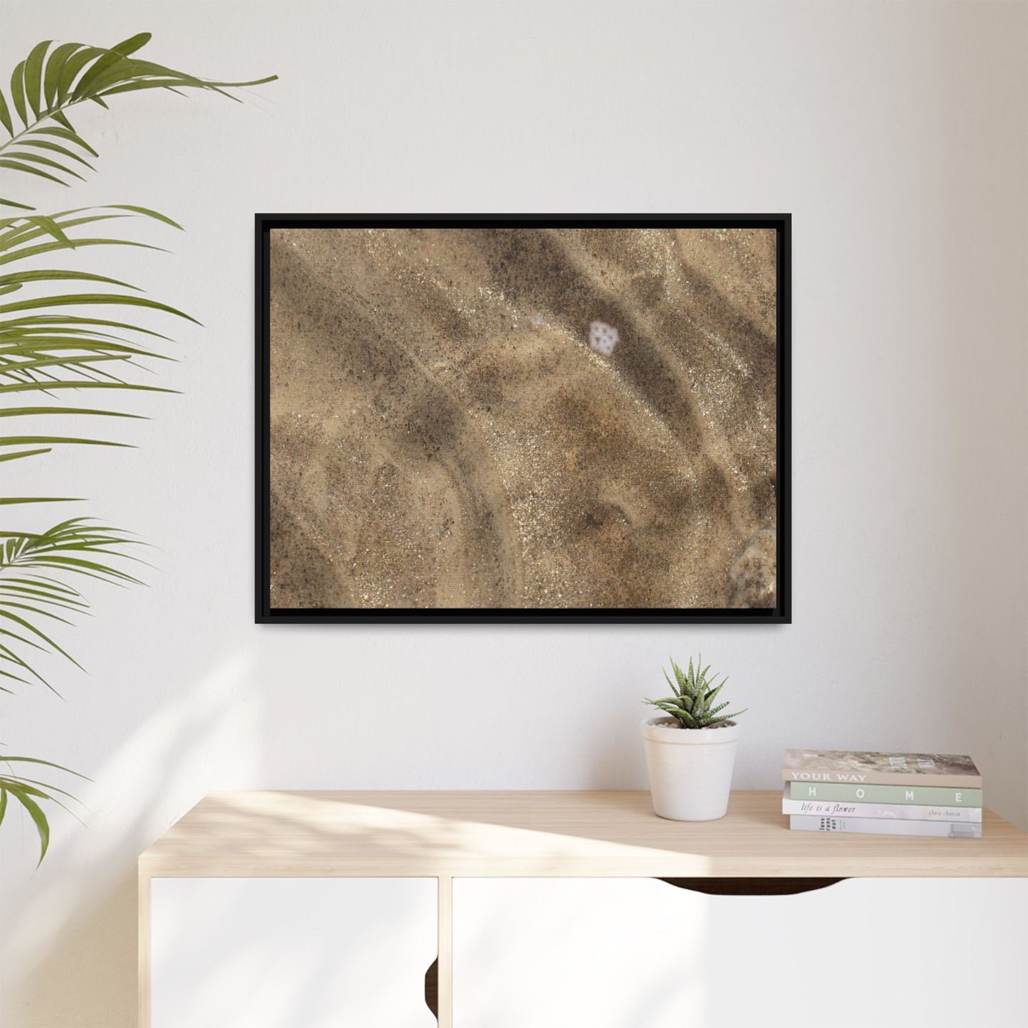 Underwater Sand Exploration - Unique Stretched Canvas Wall Art - Art By Earth