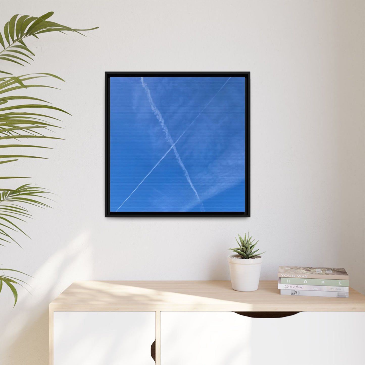 Sky Crossroads - Unique Stretched Canvas Wall Art - Art By Earth