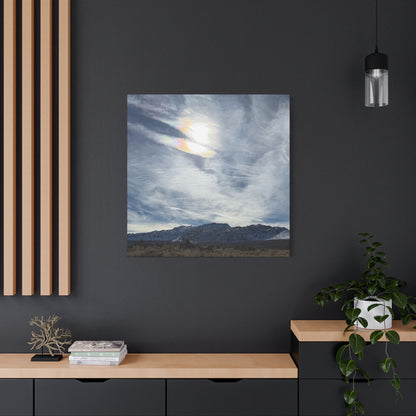 Whispers of Mountain Solitude - Unique Frameless Canvas Wall Art