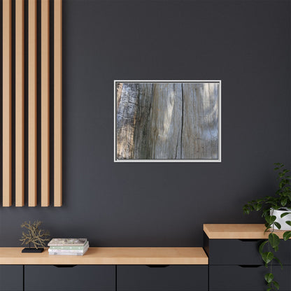 Cracked Timber Texture - Unique Stretched Canvas Wall Art