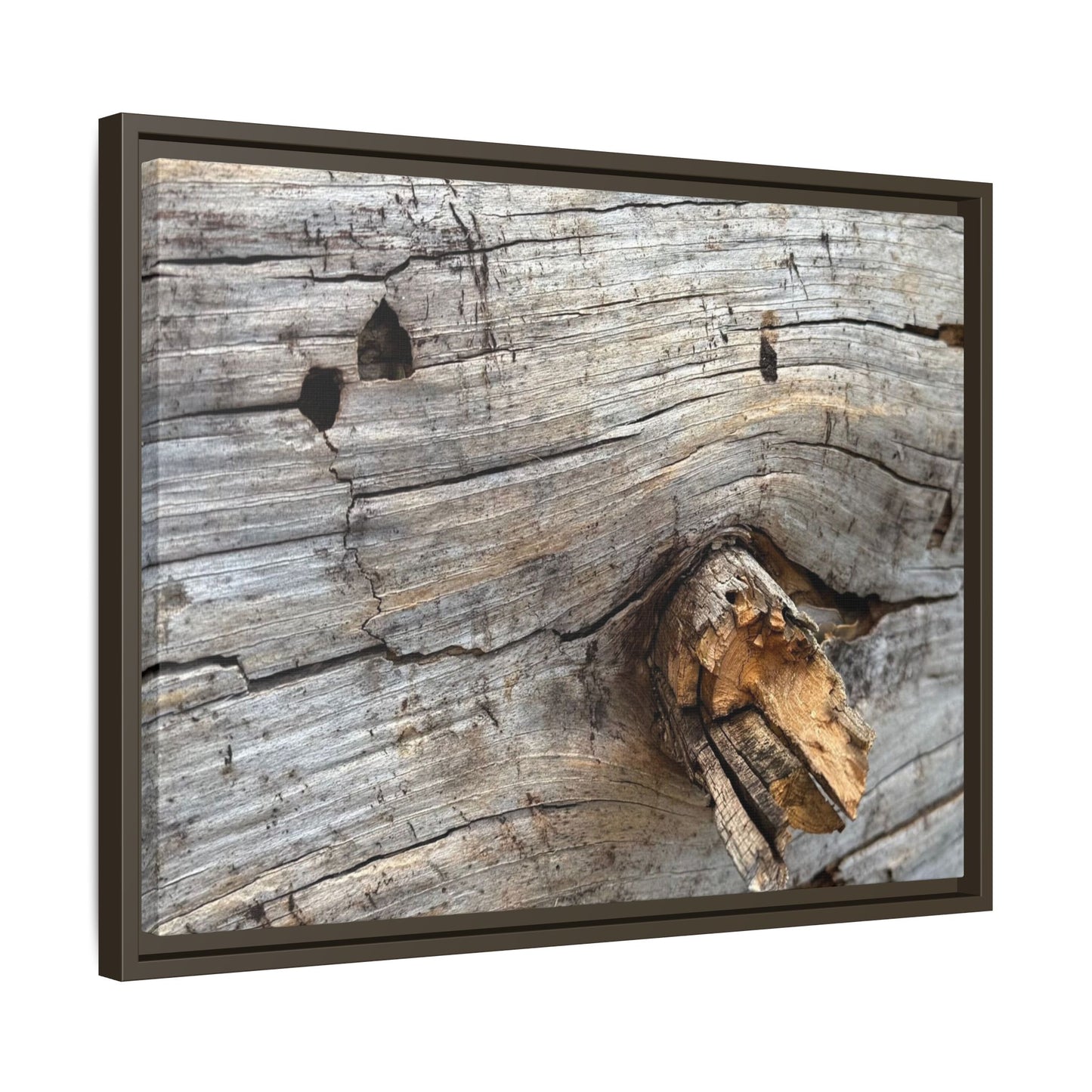 Weathered Wood Texture - Unique Stretched Canvas Wall Art - Art By Earth