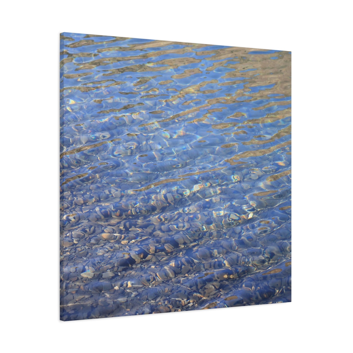 Ripples of Azure - Unique Frameless Canvas Wall Art