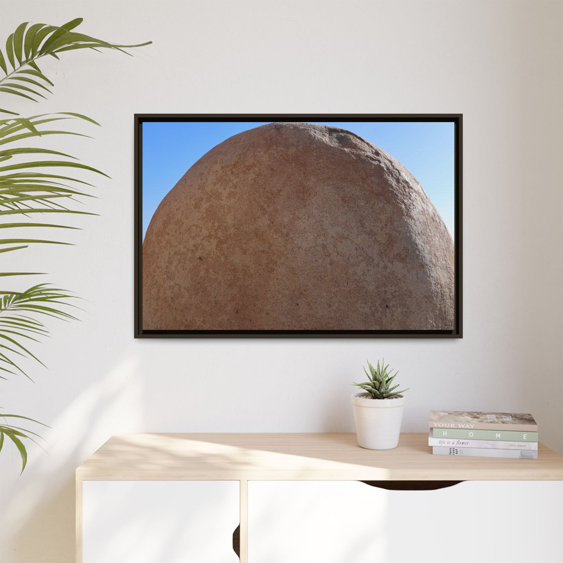 Stone Sphere - Unique Stretched Canvas Wall Art - Art By Earth