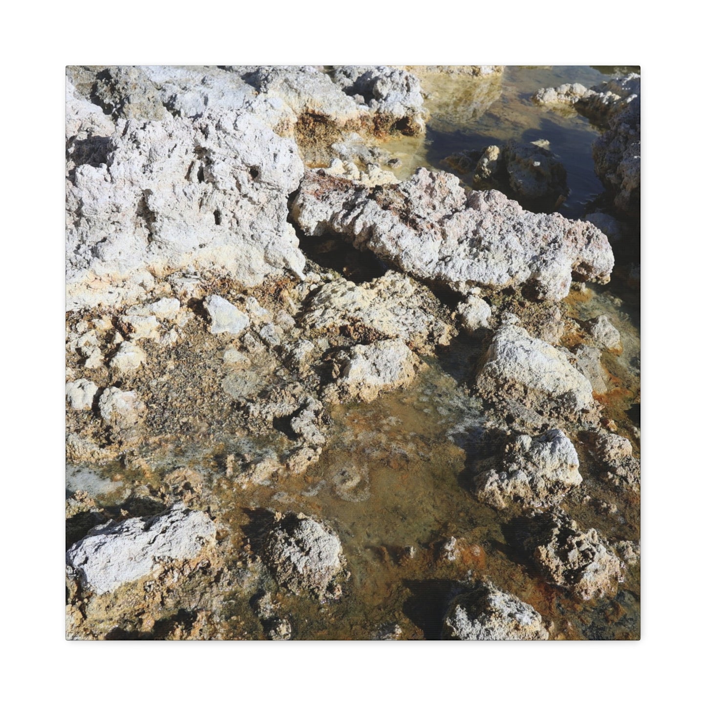 Weathered Stone Symphony - Unique Frameless Canvas Wall Art