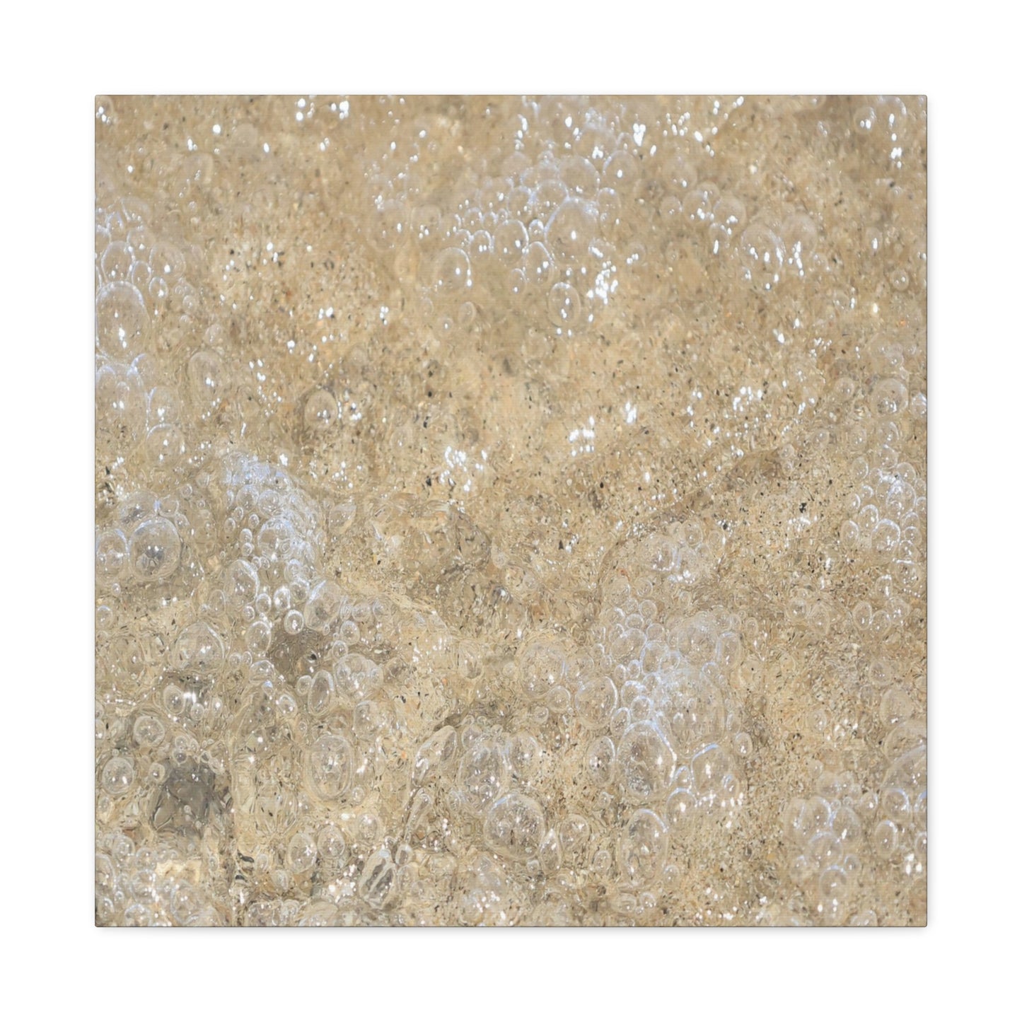 Bubbles in Sand - Unique Frameless Canvas Wall Art - Art By Earth