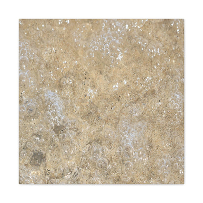 Bubbles in Sand - Unique Frameless Canvas Wall Art - Art By Earth