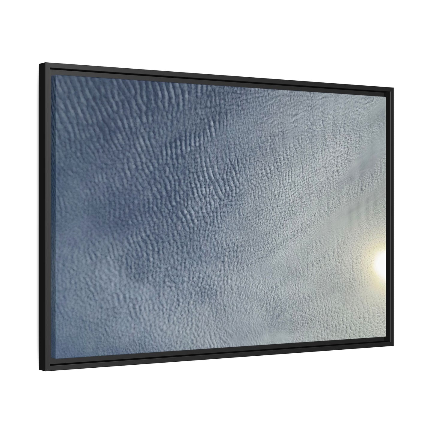 Undulating Whispers of Cerulean Stillness - Unique Stretched Canvas Wall Art - Art By Earth