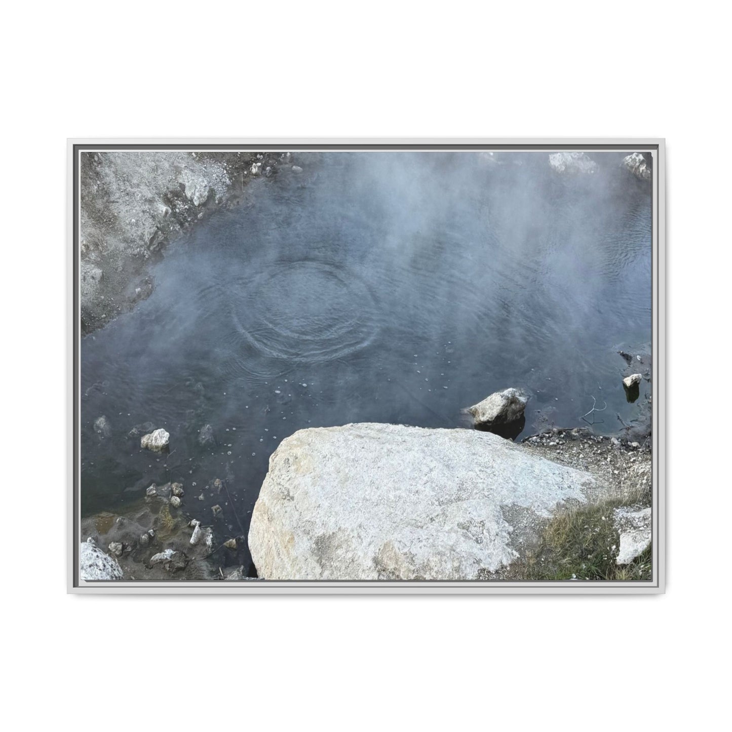 Ripples of Silence - Unique Stretched Canvas Wall Art