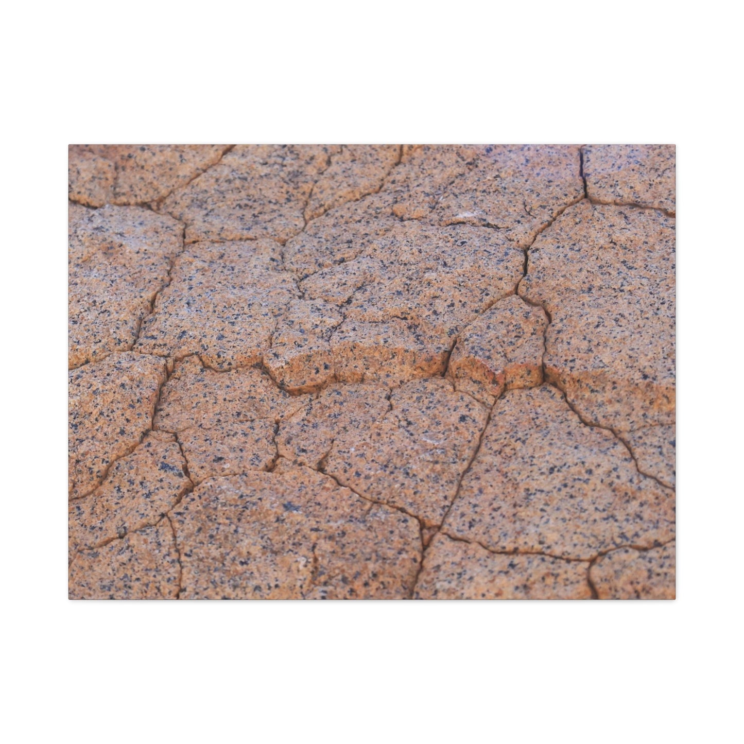 Cracked Earth's Whispers - Unique Frameless Canvas Wall Art - Art By Earth