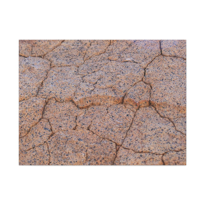 Cracked Earth's Whispers - Unique Frameless Canvas Wall Art - Art By Earth