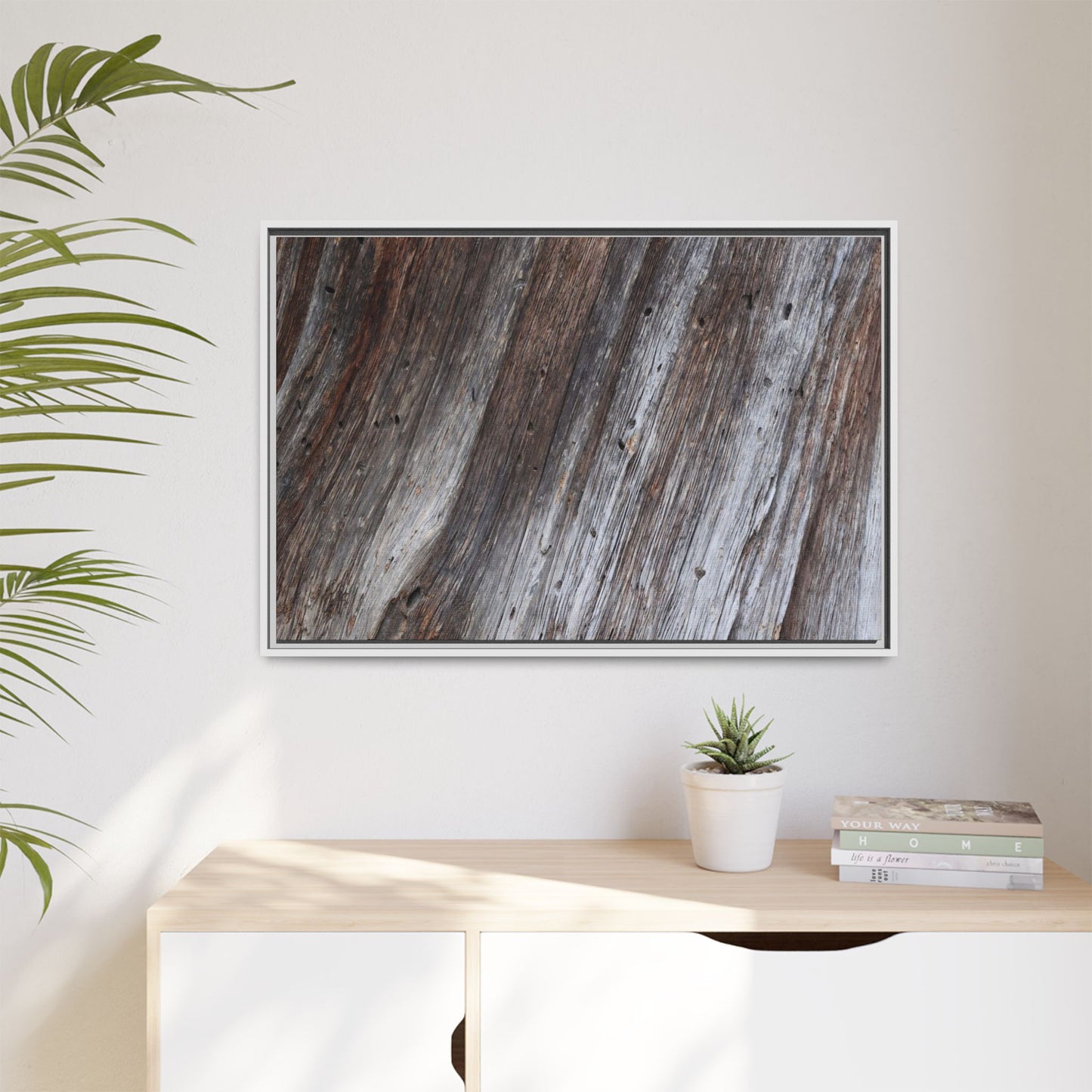 Aged Timber Texture - Unique Stretched Canvas Wall Art - Art By Earth