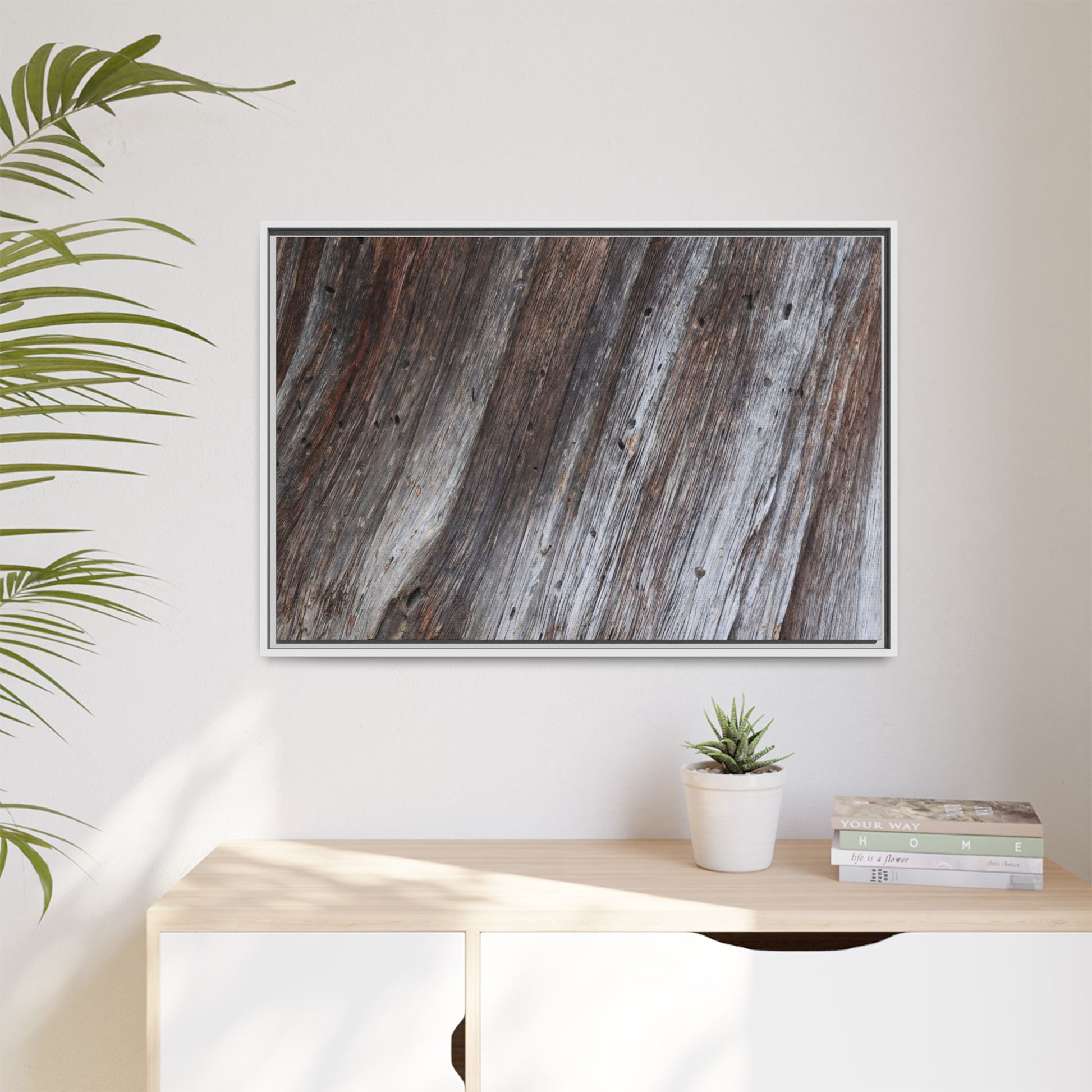 Aged Timber Texture - Unique Stretched Canvas Wall Art - Art By Earth