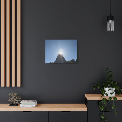 Sunburst Over Stone - Unique Frameless Canvas Wall Art - Art By Earth