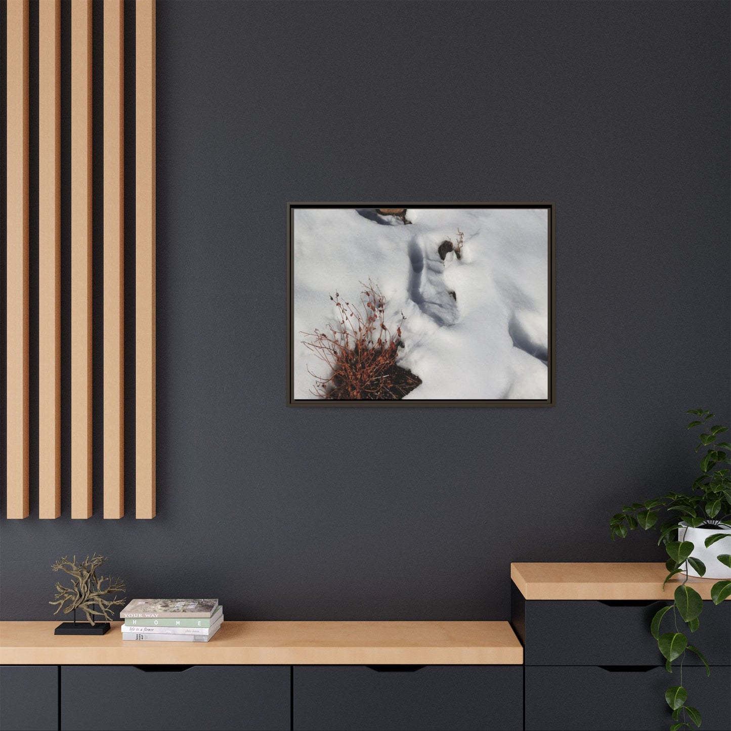 Frostbound Whispers - Unique Stretched Canvas Wall Art