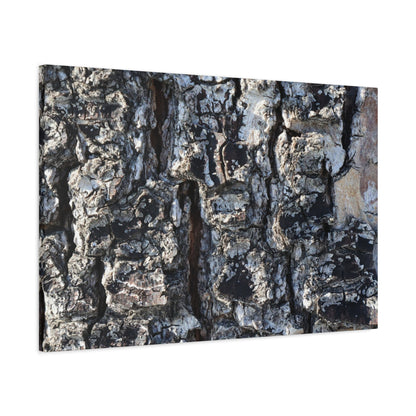 Textured Whispers of the Ancient Tree - Unique Frameless Canvas Wall Art - Art By Earth
