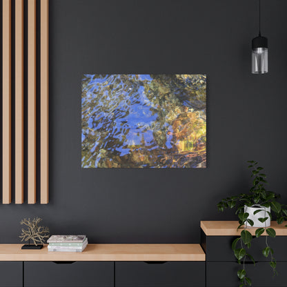 Water's Whisper - Unique Frameless Canvas Wall Art - Art By Earth