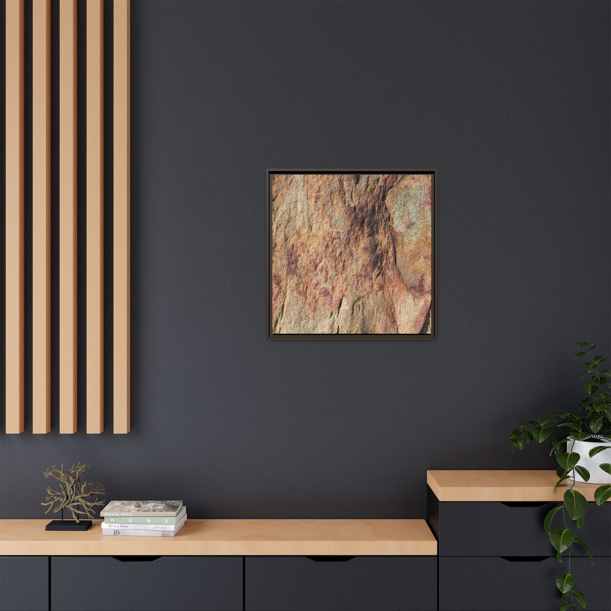 Russet Stone - Unique Stretched Canvas Wall Art - Art By Earth