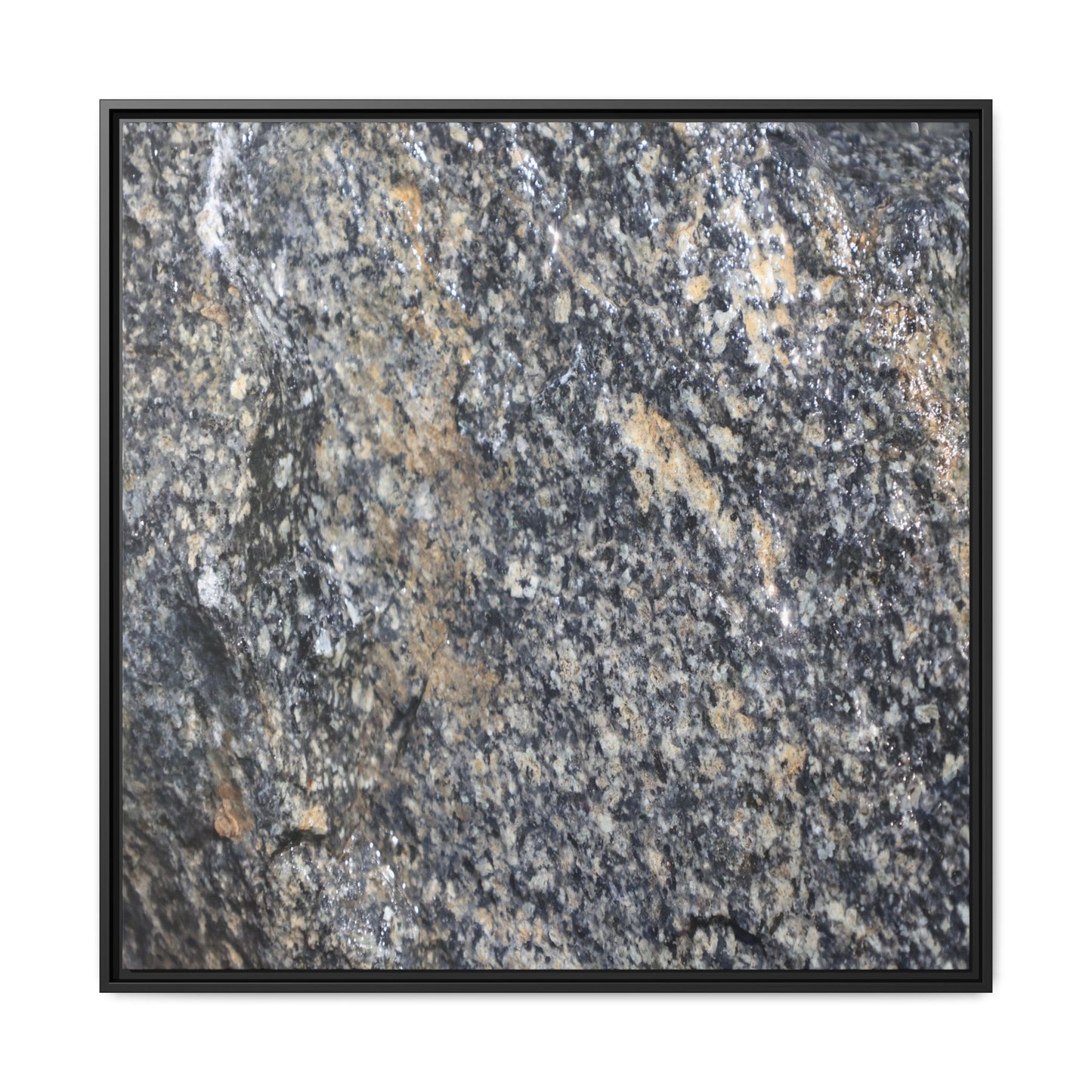 Crystalline Echoes - Unique Stretched Canvas Wall Art - Art By Earth