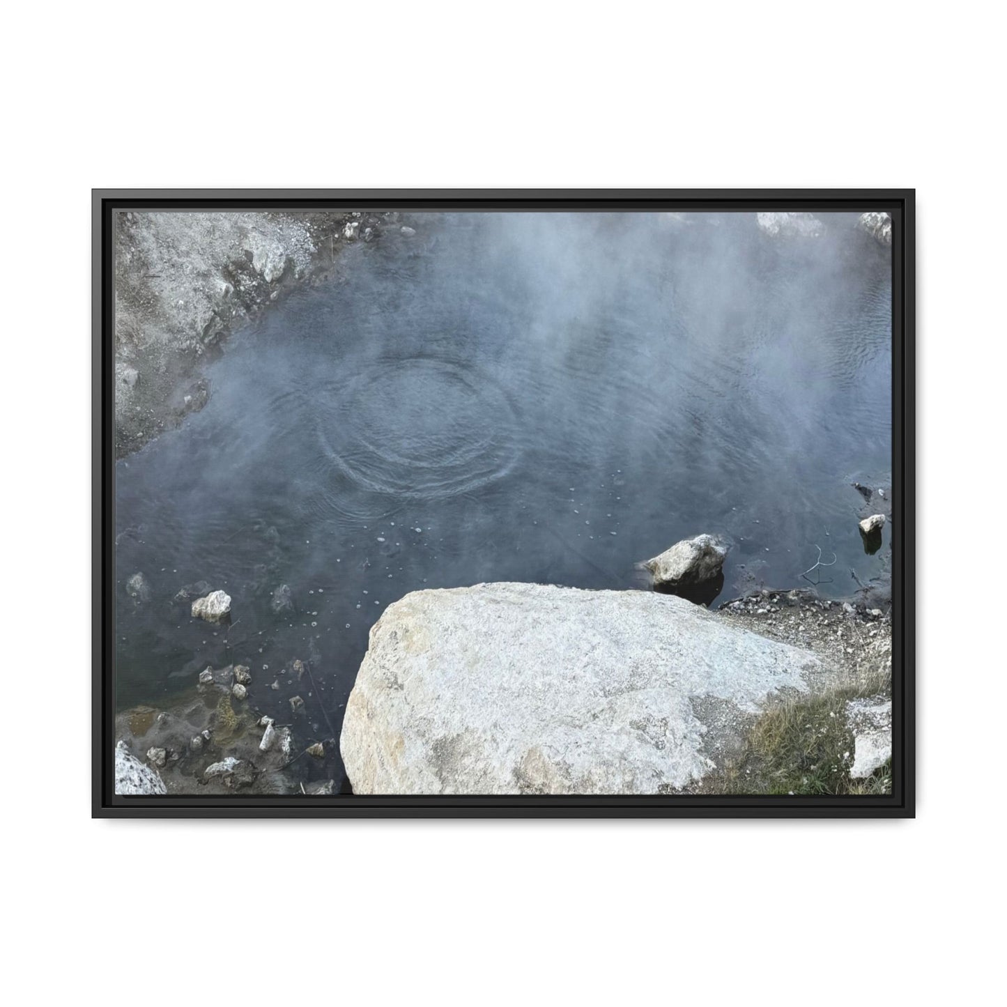 Ripples of Silence - Unique Stretched Canvas Wall Art