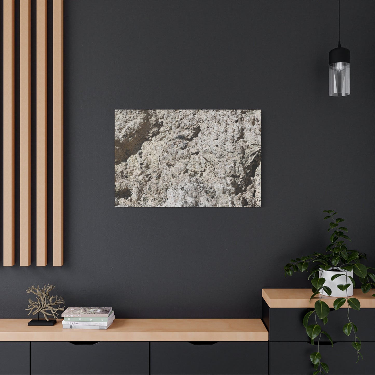 Limestone Symphony - Unique Frameless Canvas Wall Art