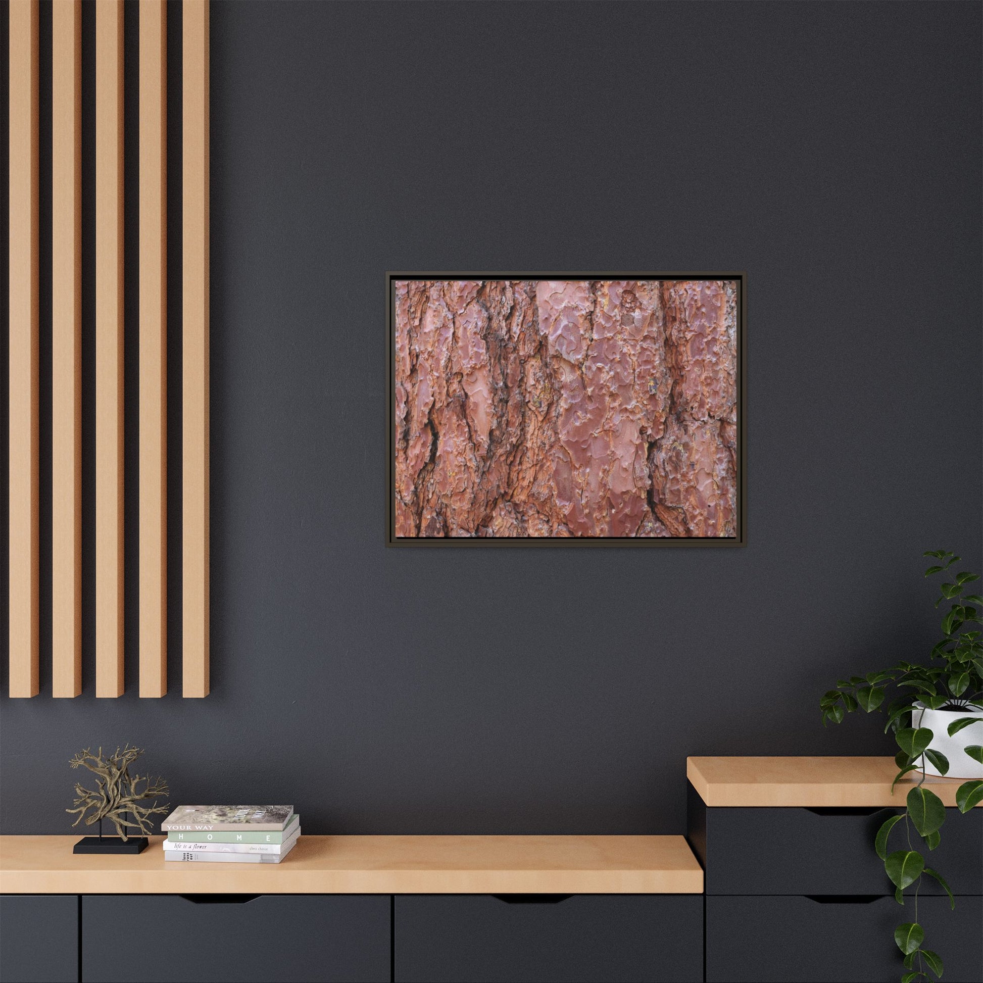 Russet Ridges - Unique Stretched Canvas Wall Art - Art By Earth