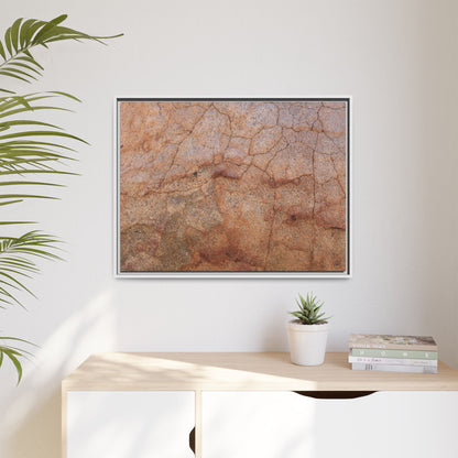 Russet Fissures - Unique Stretched Canvas Wall Art - Art By Earth
