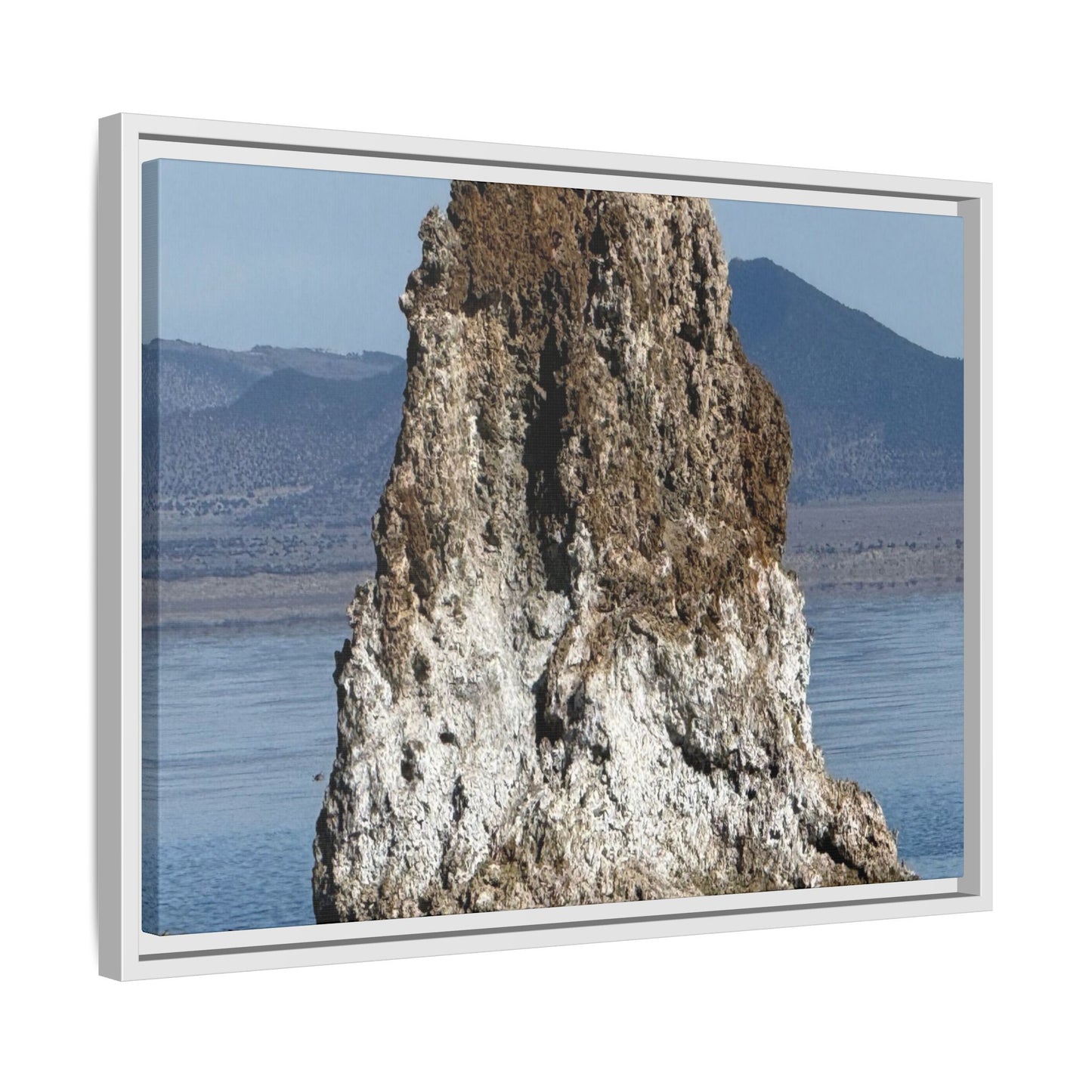 Tufa Tower Reflection - Unique Stretched Canvas Wall Art
