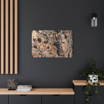 Tree Bark Mosaic - Unique Frameless Canvas Wall Art - Art By Earth