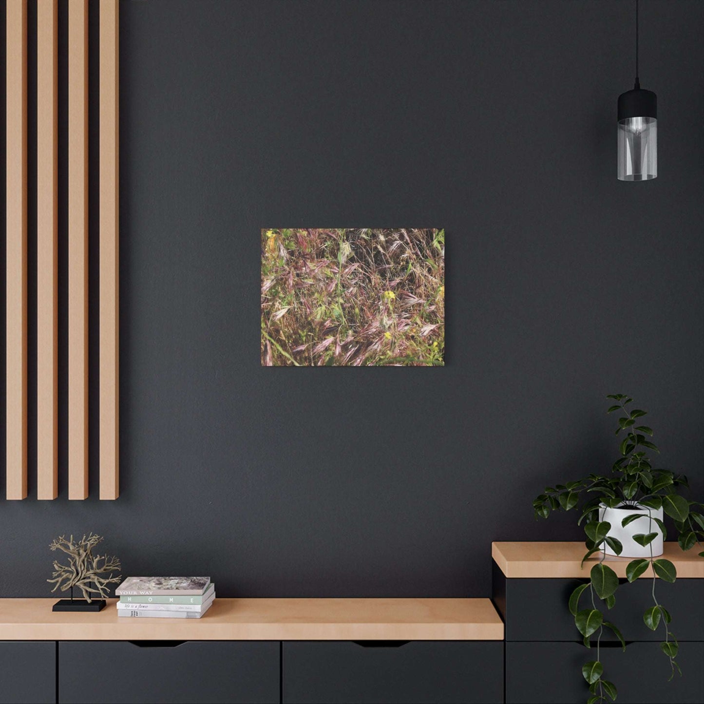 Autumn Wildflower Meadow in Transition - Unique Frameless Canvas Wall Art - Art By Earth