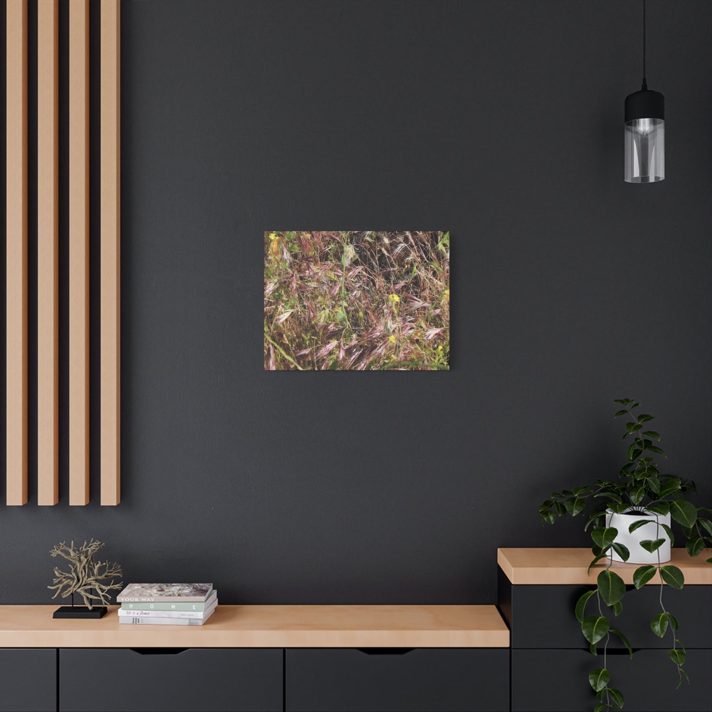 Autumn Wildflower Meadow in Transition - Unique Frameless Canvas Wall Art - Art By Earth
