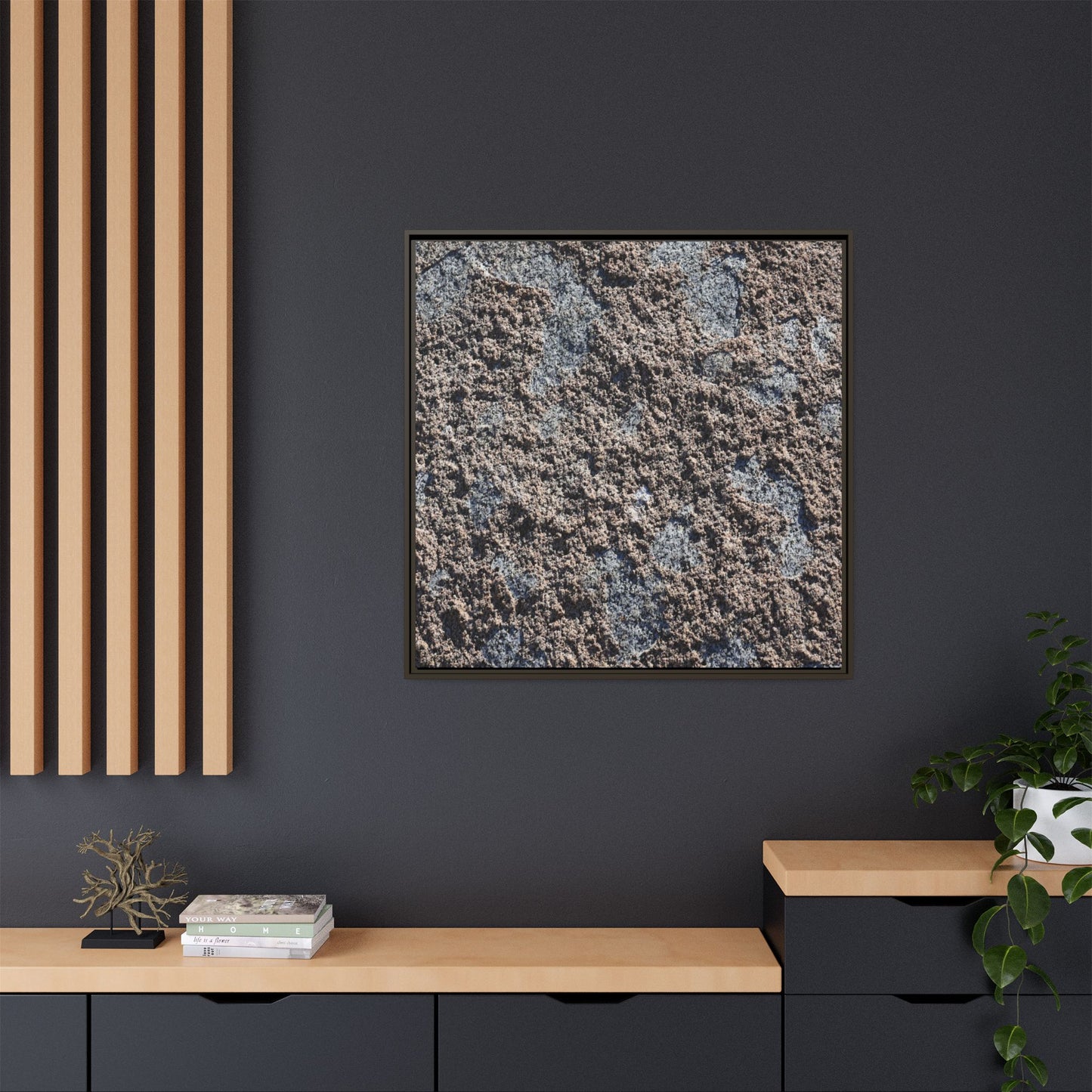 Textured Ground - Unique Stretched Canvas Wall Art