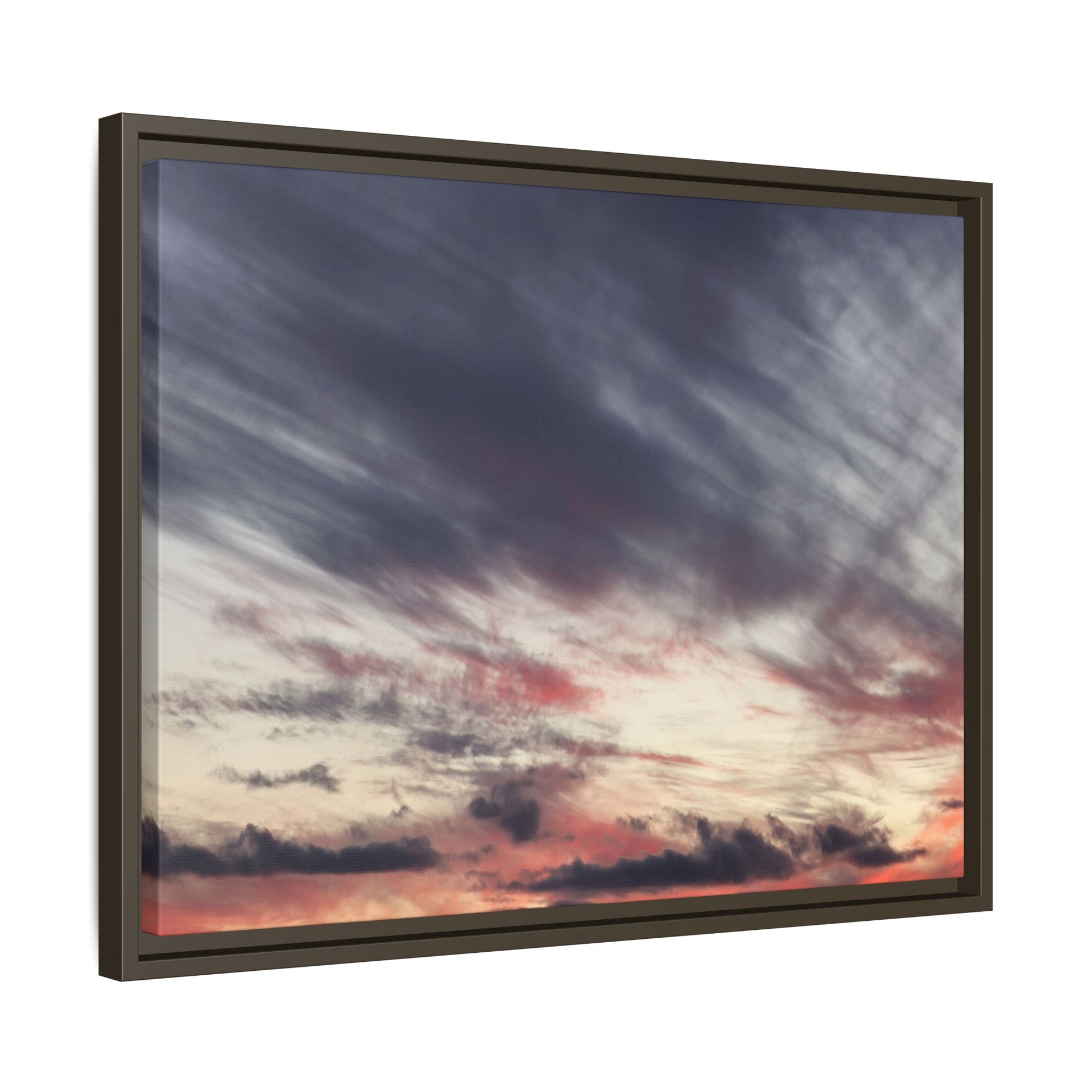 Fiery Sky at Dusk - Unique Stretched Canvas Wall Art - Art By Earth