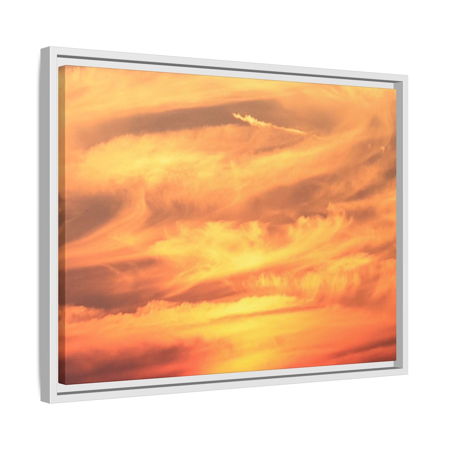 Burning Skies - Unique Stretched Canvas Wall Art - Art By Earth