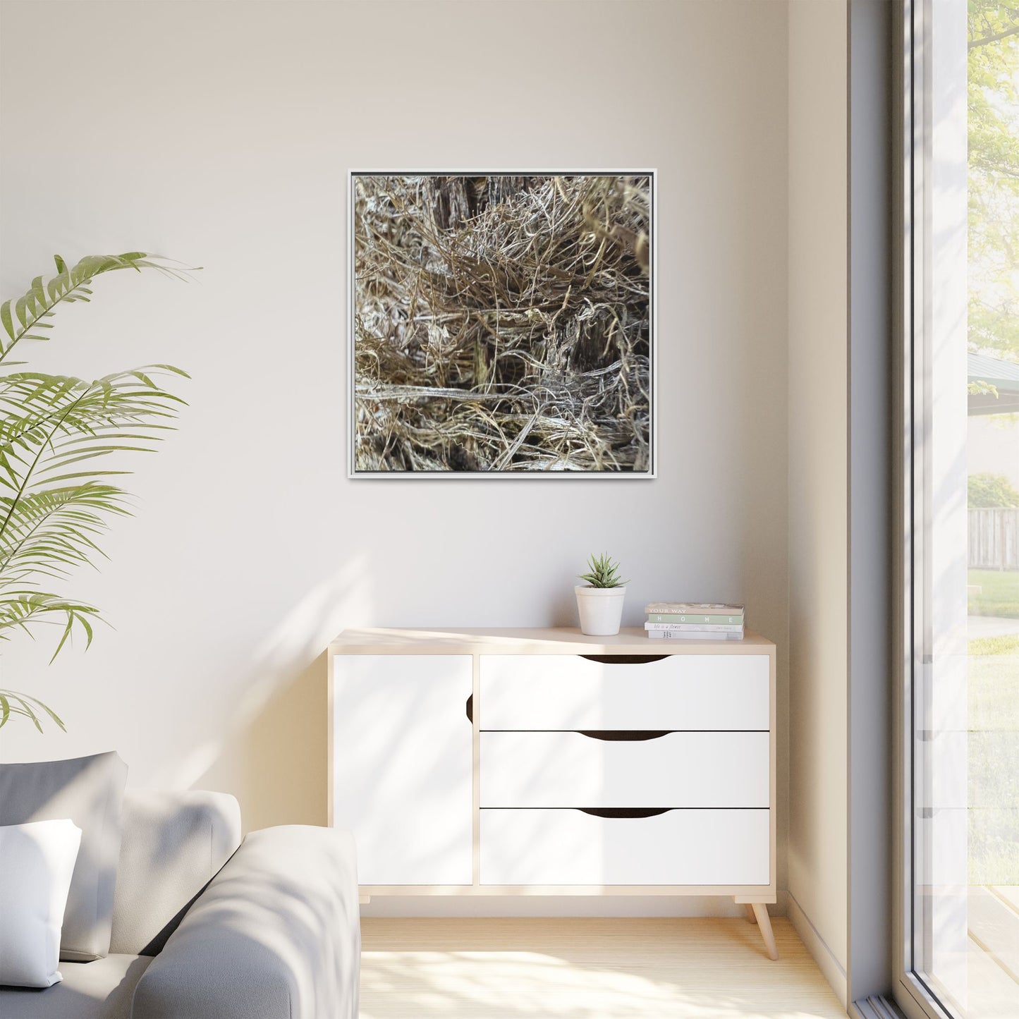 Tangled Whispers of Autumn - Unique Stretched Canvas Wall Art - Art By Earth