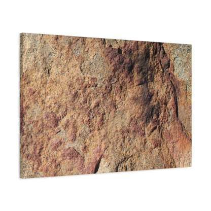Lithic Veins of Ember - Unique Frameless Canvas Wall Art - Art By Earth