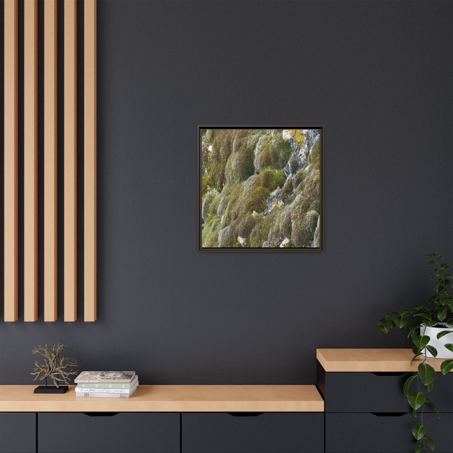 Moss Symphony - Unique Stretched Canvas Wall Art