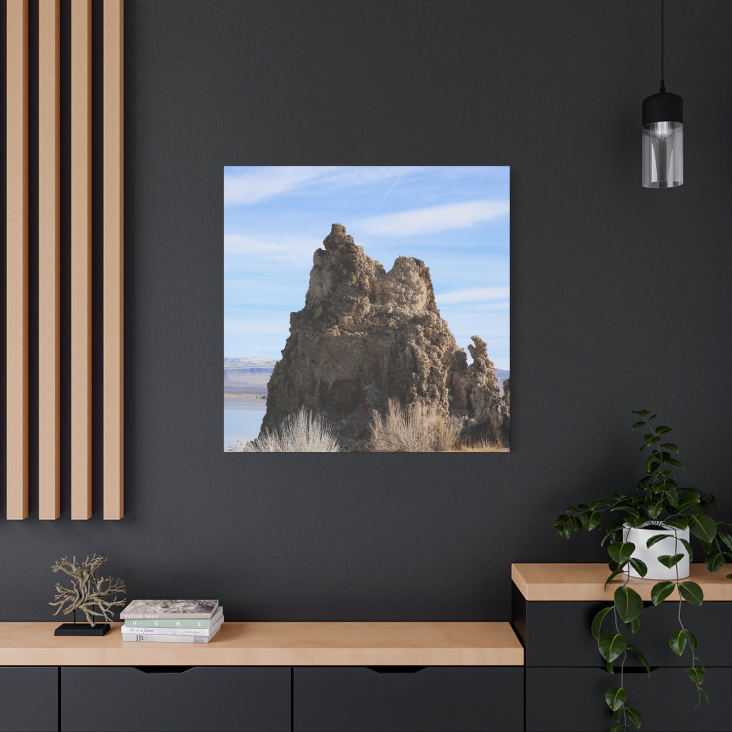 Mono Lake Monolith - Unique Frameless Canvas Wall Art