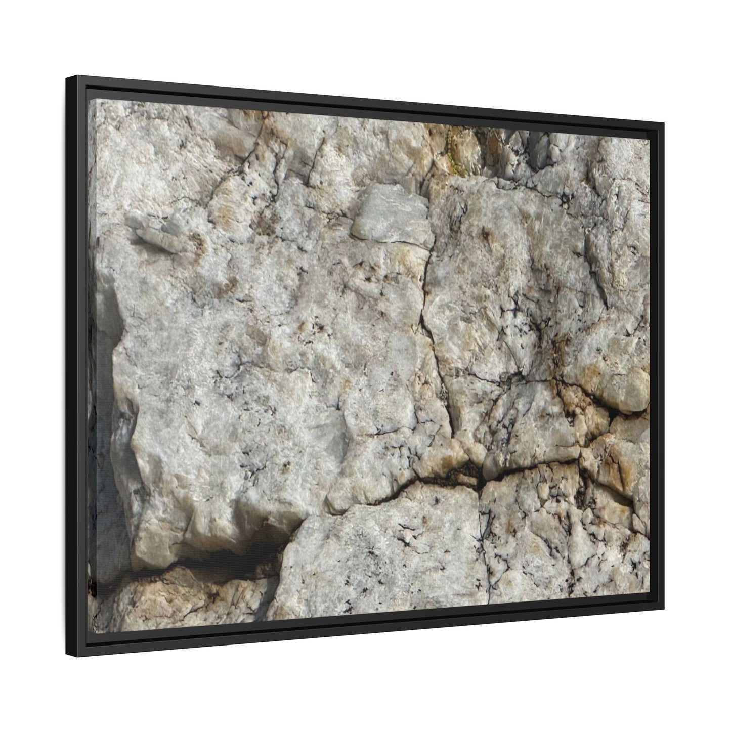 Weathered Limestone Formation - Unique Stretched Canvas Wall Art - Art By Earth