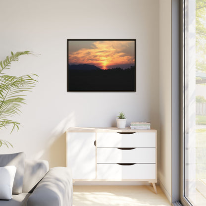 Gilded Horizon - Unique Stretched Canvas Wall Art - Art By Earth