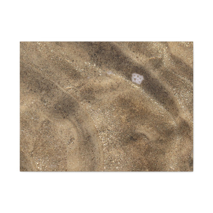 Sandy Shore Impressions - Unique Frameless Canvas Wall Art - Art By Earth
