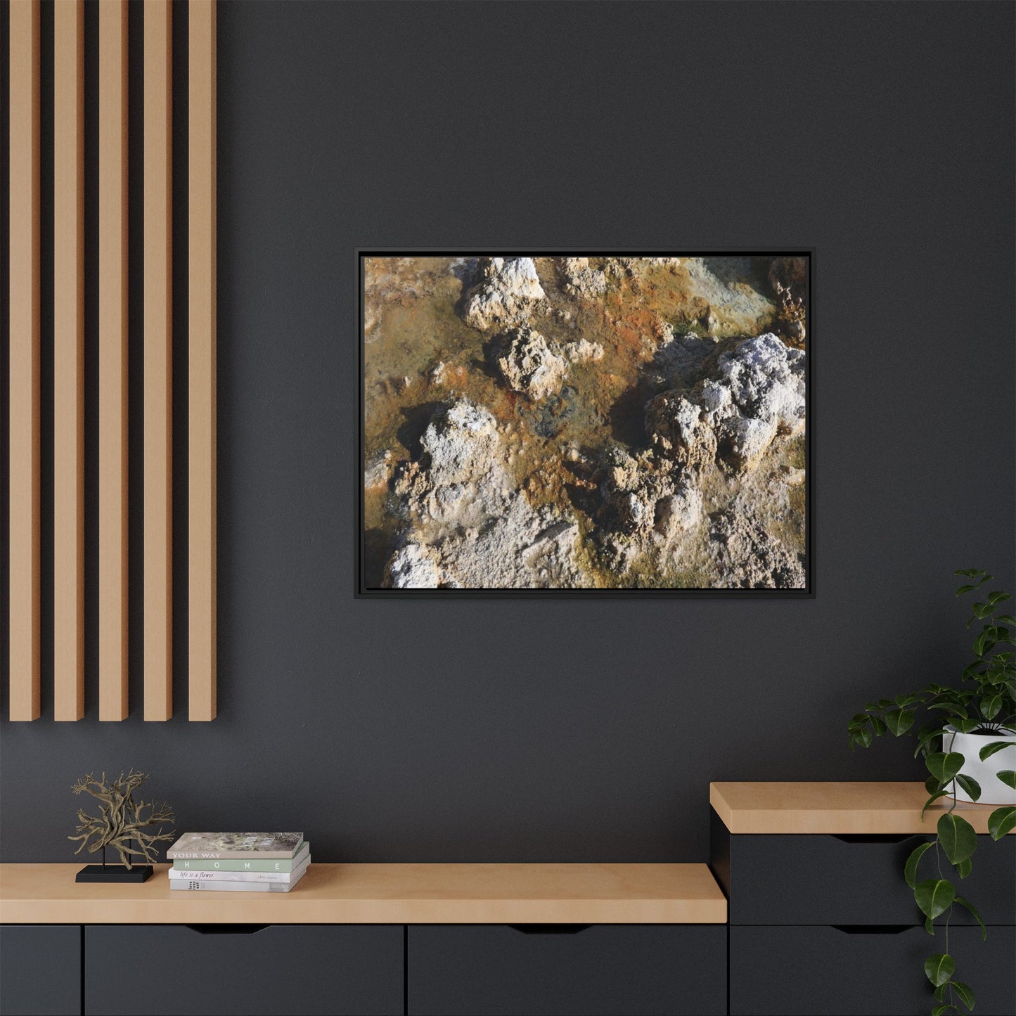 Textural Metamorphosis - Unique Stretched Canvas Wall Art