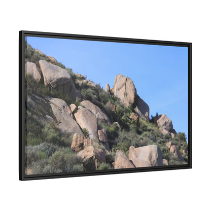 Ancient Boulders in Arid Landscape - Unique Stretched Canvas Wall Art - Art By Earth